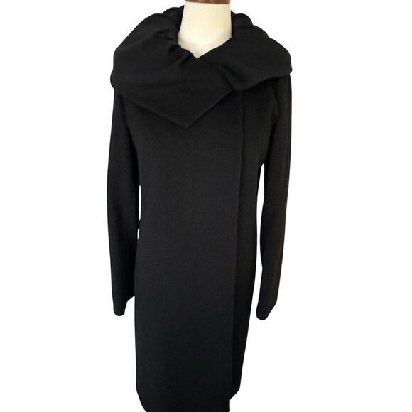 Cinzia Rocca Ing Loro Piana Italy Superfine Wool Coat Lined Black Size 6 - Picture 16 of 16